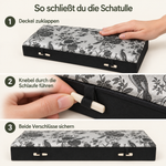 Bild in der Galerie öffnen: Anleitung zum Schließen der Schmuckkassette mit Knebelverschlüssen – Silber, Groß.